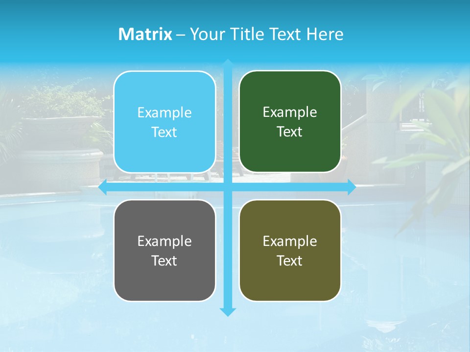 Reflection Decorative Water PowerPoint Template