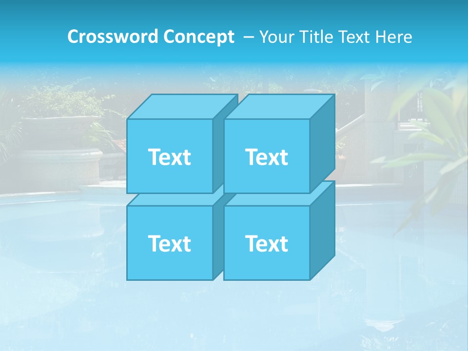 Reflection Decorative Water PowerPoint Template