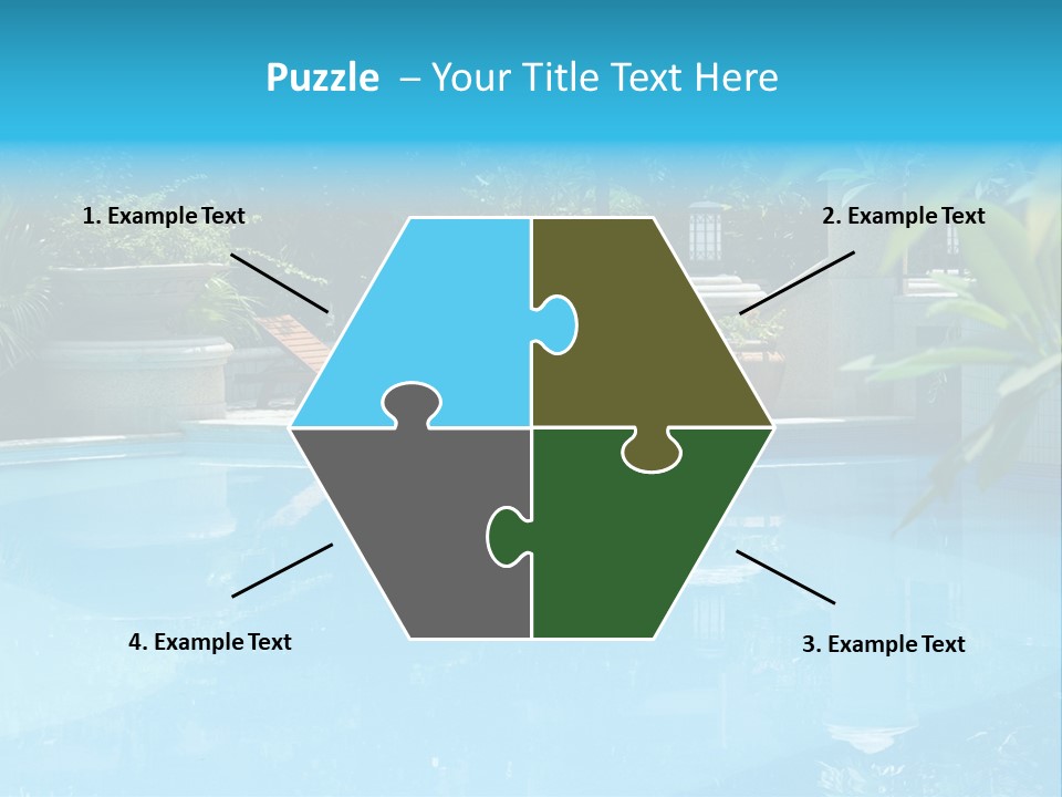 Reflection Decorative Water PowerPoint Template