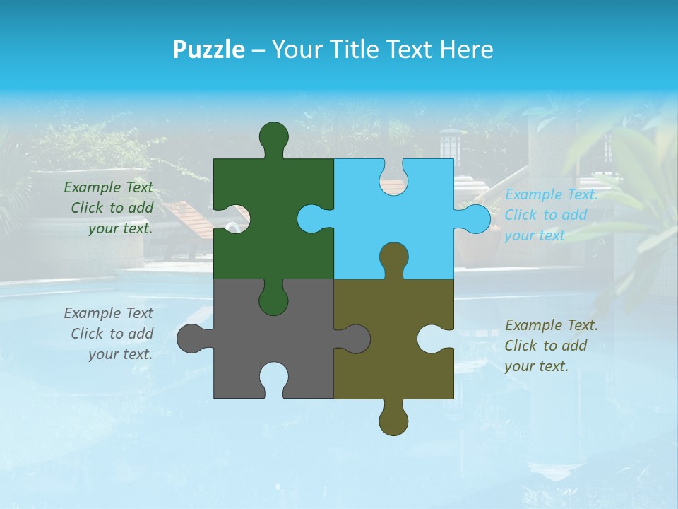 Reflection Decorative Water PowerPoint Template