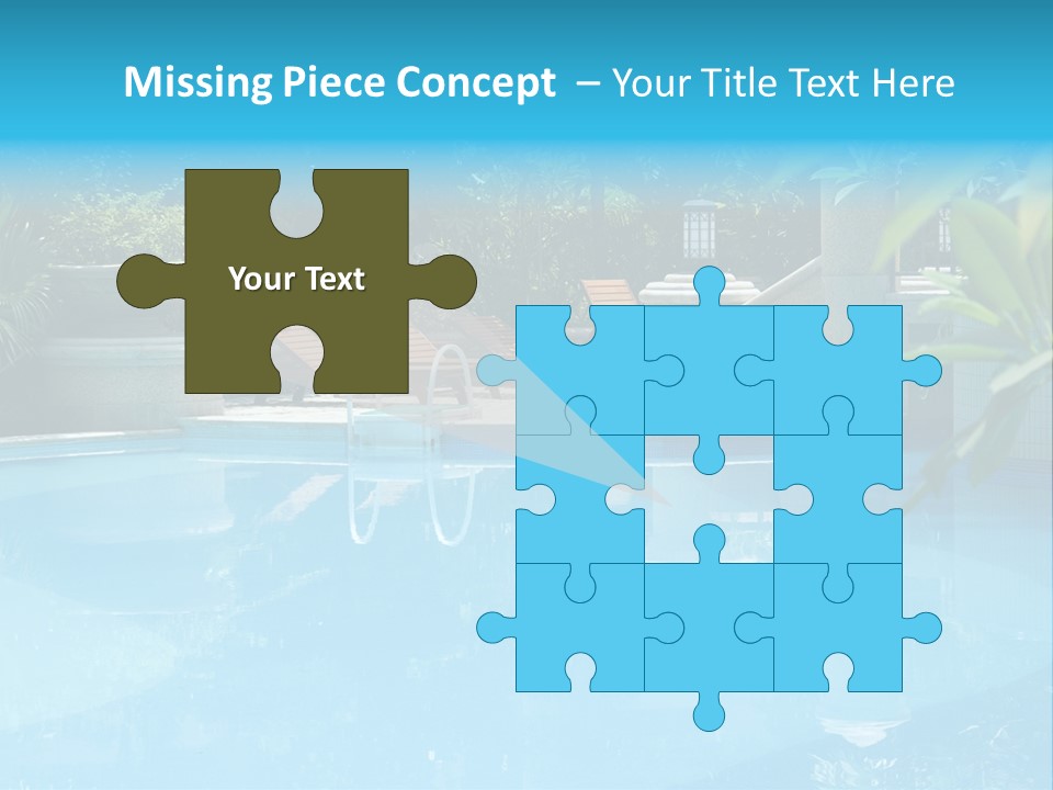 Reflection Decorative Water PowerPoint Template