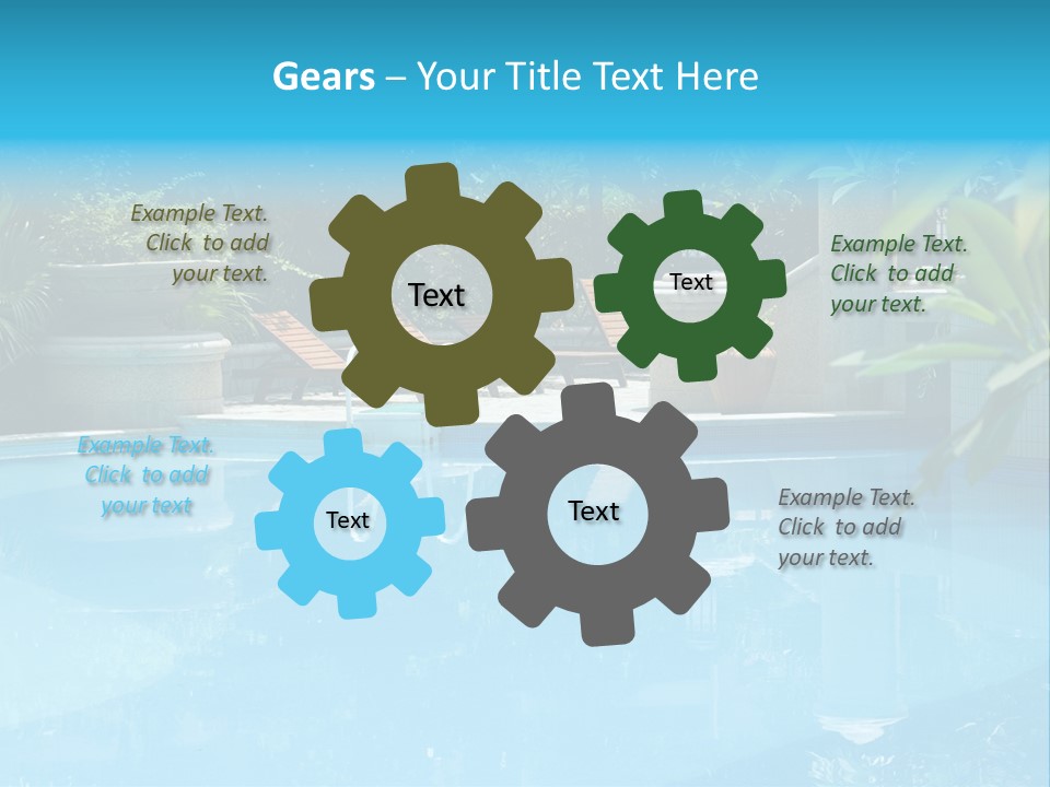 Reflection Decorative Water PowerPoint Template