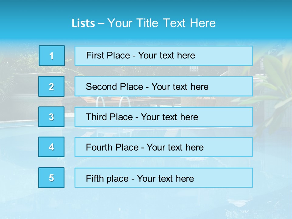 Reflection Decorative Water PowerPoint Template