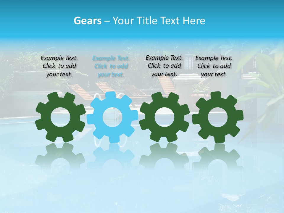 Reflection Decorative Water PowerPoint Template