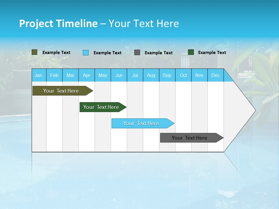 Reflection Decorative Water PowerPoint Template