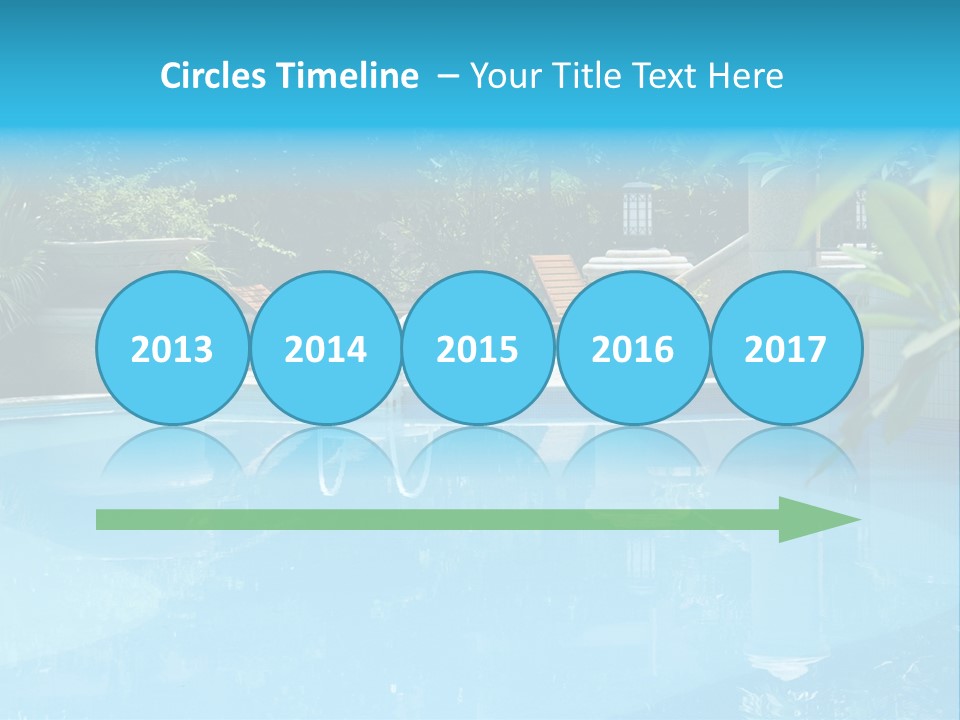 Reflection Decorative Water PowerPoint Template