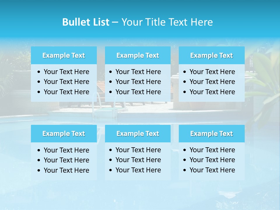 Reflection Decorative Water PowerPoint Template