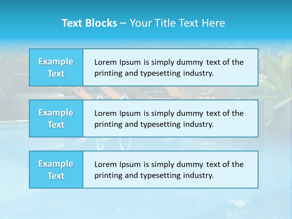 Reflection Decorative Water PowerPoint Template