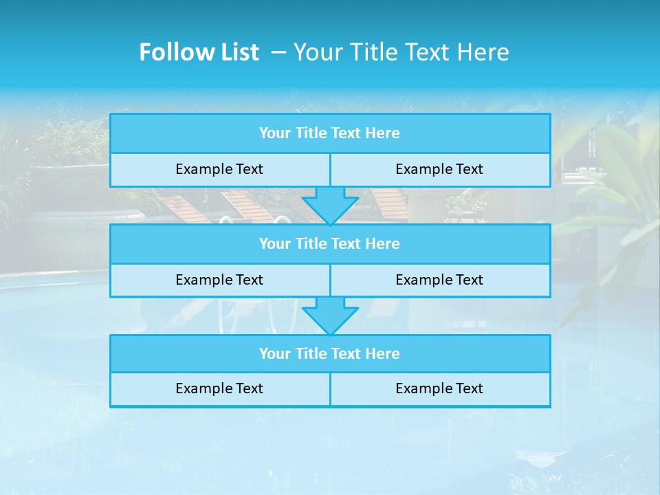 Reflection Decorative Water PowerPoint Template
