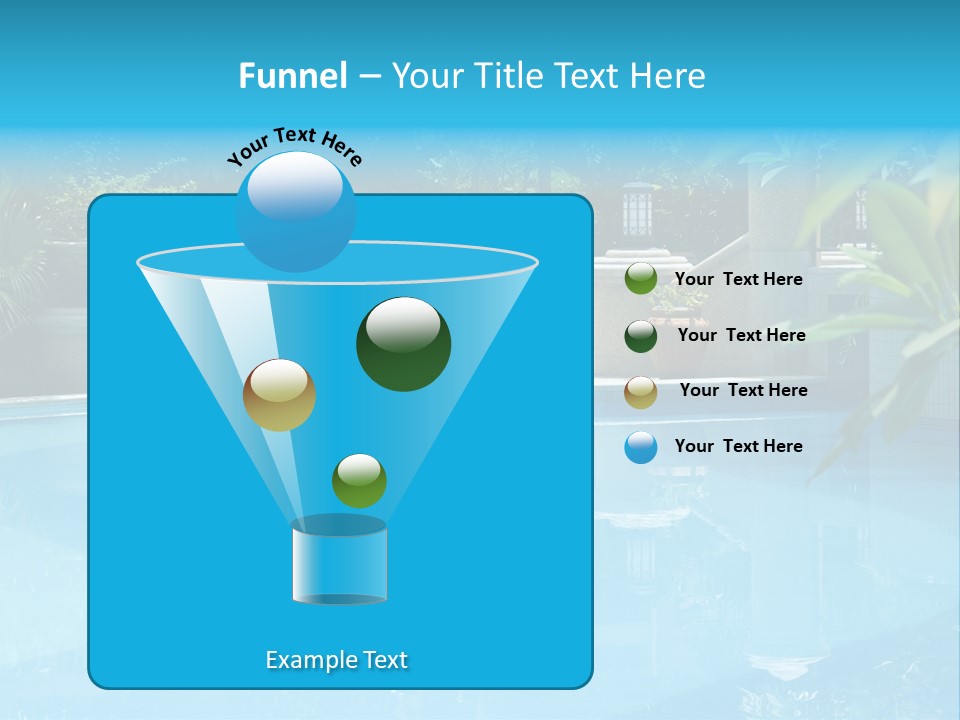 Reflection Decorative Water PowerPoint Template