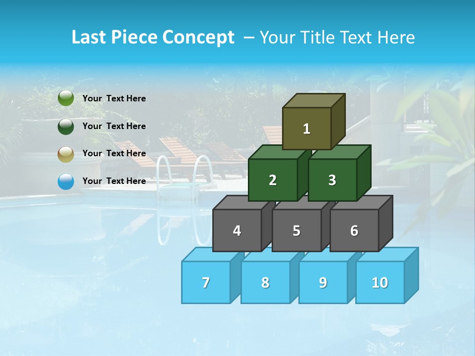 Reflection Decorative Water PowerPoint Template