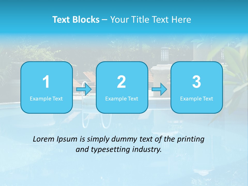 Reflection Decorative Water PowerPoint Template