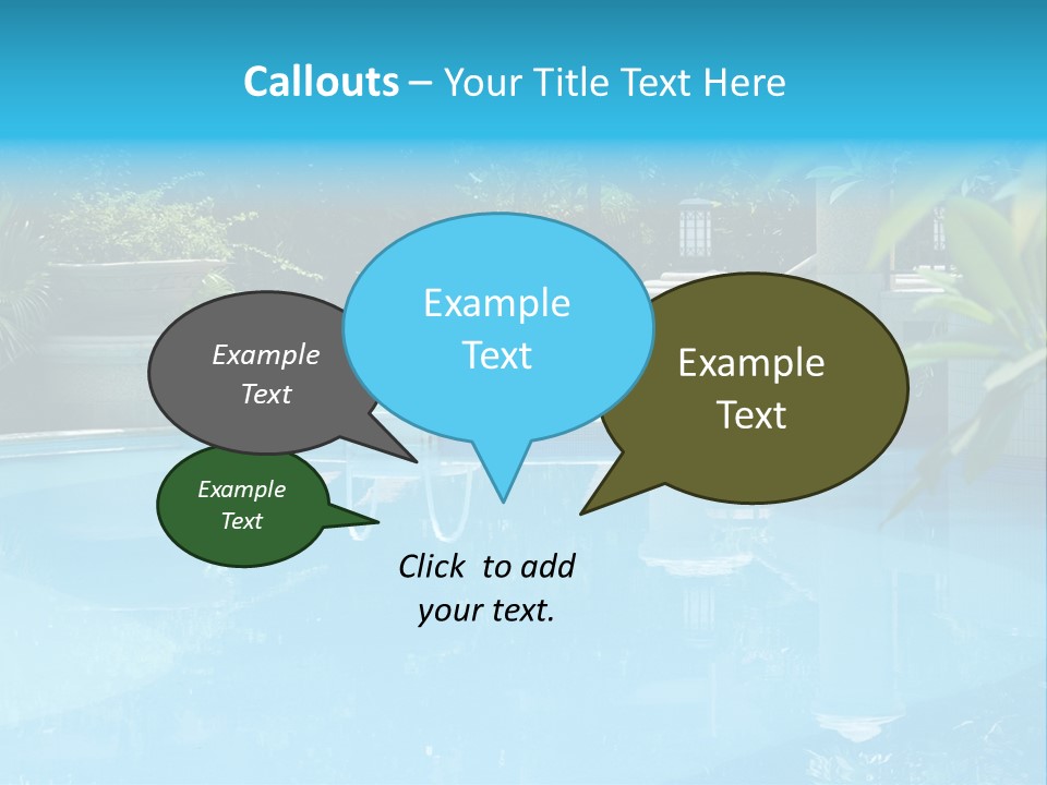 Reflection Decorative Water PowerPoint Template