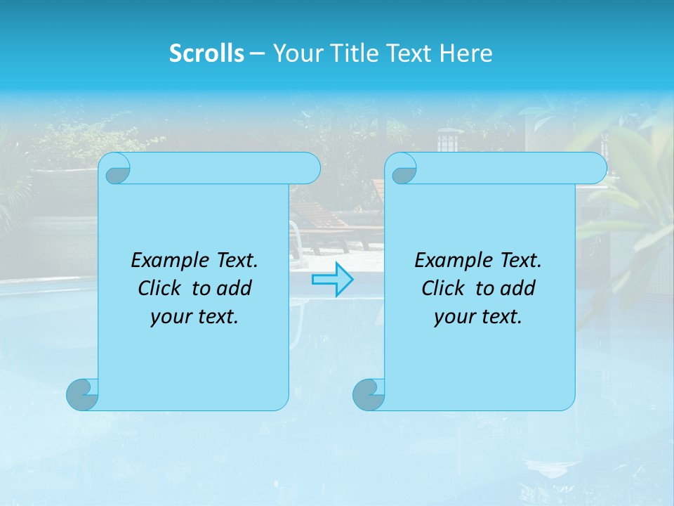 Reflection Decorative Water PowerPoint Template