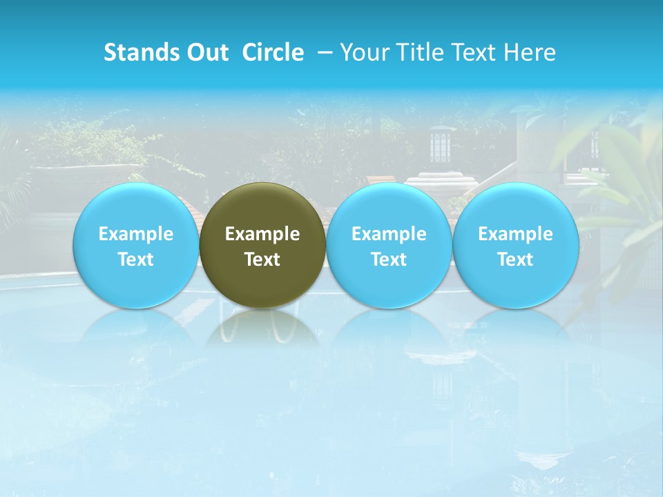 Reflection Decorative Water PowerPoint Template