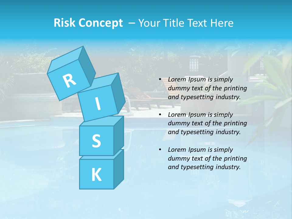 Reflection Decorative Water PowerPoint Template