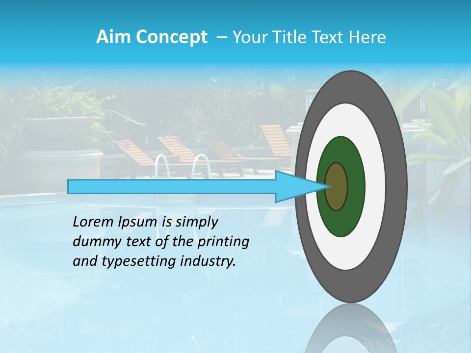 Reflection Decorative Water PowerPoint Template