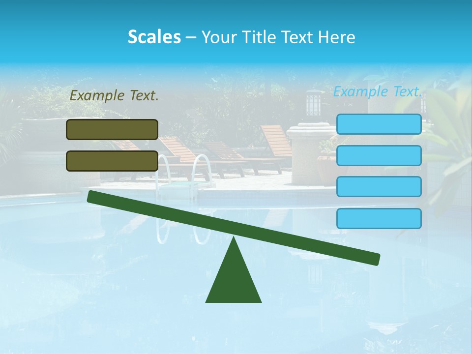 Reflection Decorative Water PowerPoint Template