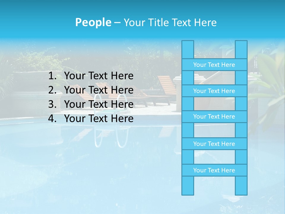 Reflection Decorative Water PowerPoint Template