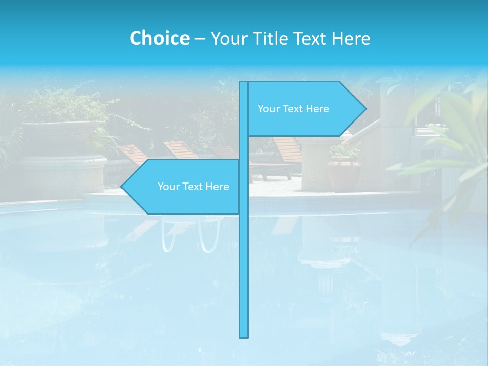 Reflection Decorative Water PowerPoint Template