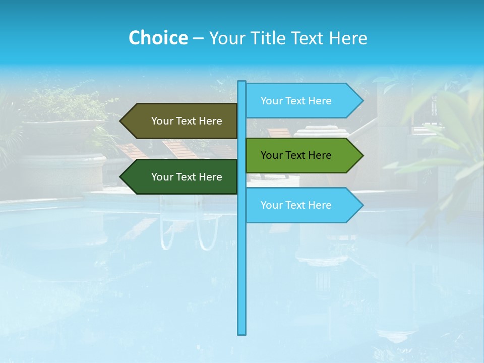 Reflection Decorative Water PowerPoint Template