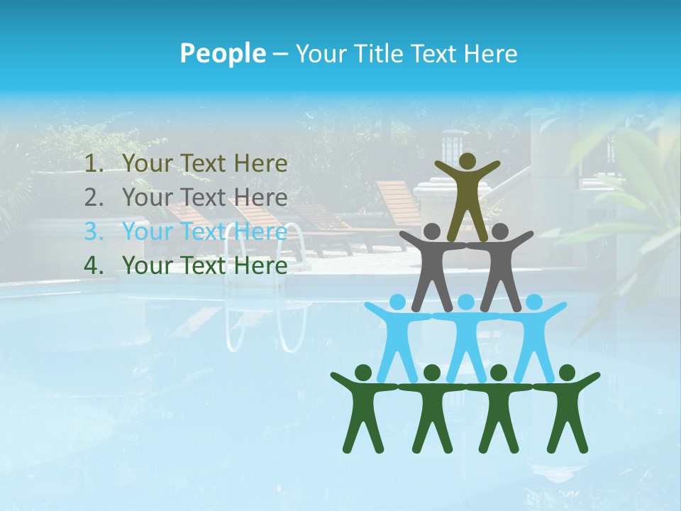 Reflection Decorative Water PowerPoint Template