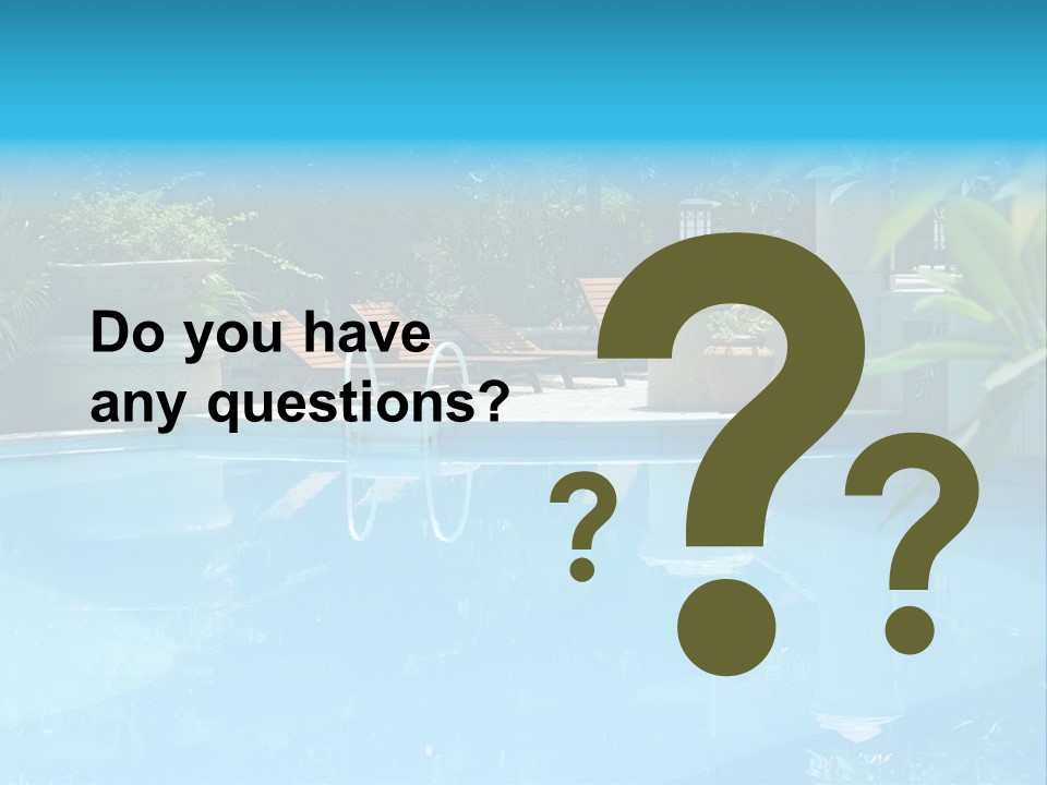 Reflection Decorative Water PowerPoint Template