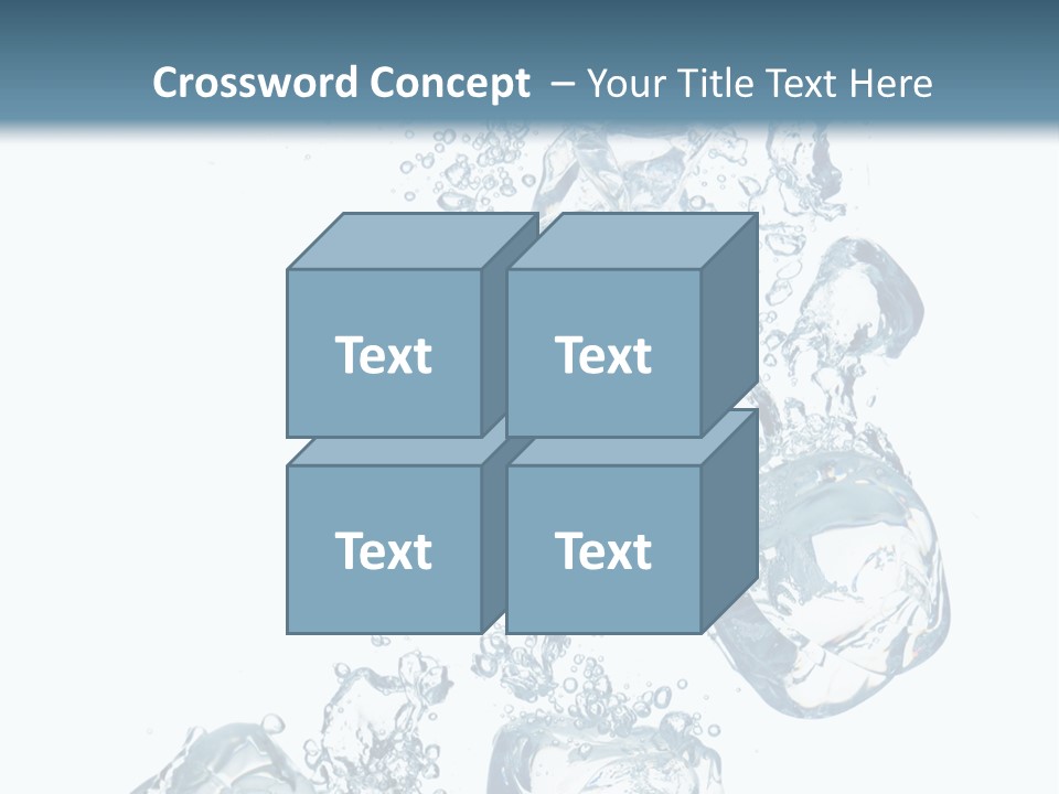 Pure Ice Particle PowerPoint Template