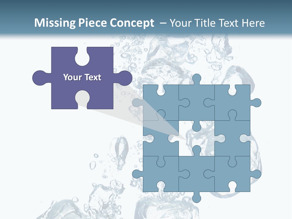 Pure Ice Particle PowerPoint Template