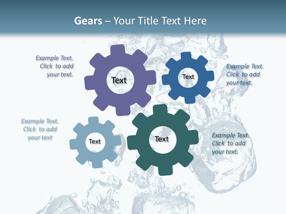 Pure Ice Particle PowerPoint Template