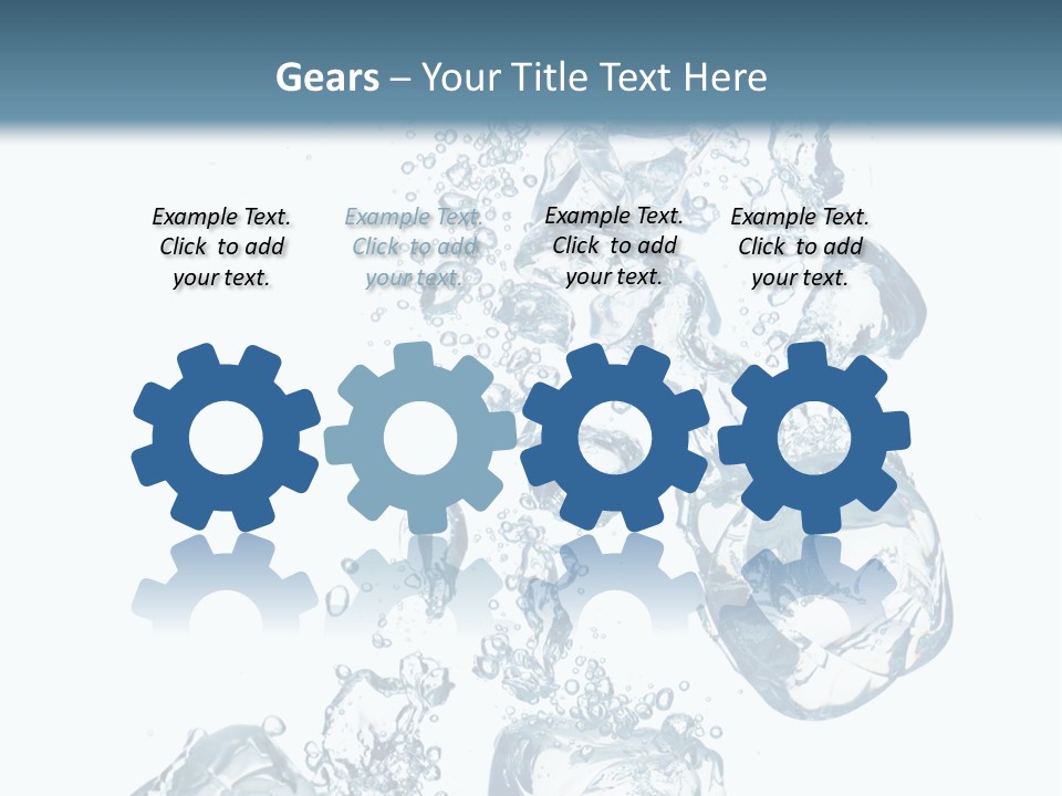 Pure Ice Particle PowerPoint Template