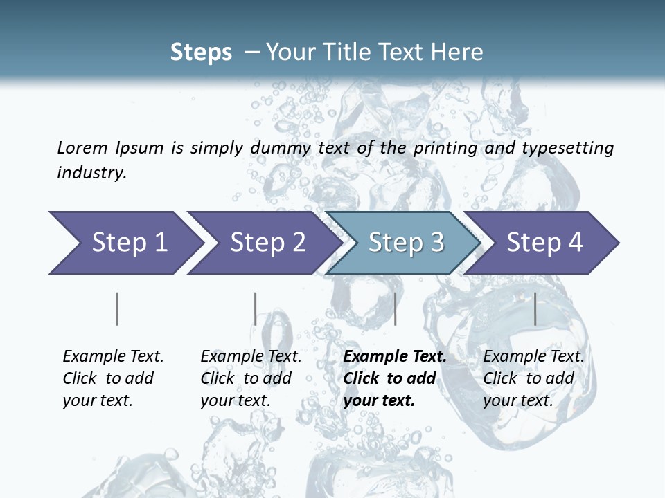 Pure Ice Particle PowerPoint Template