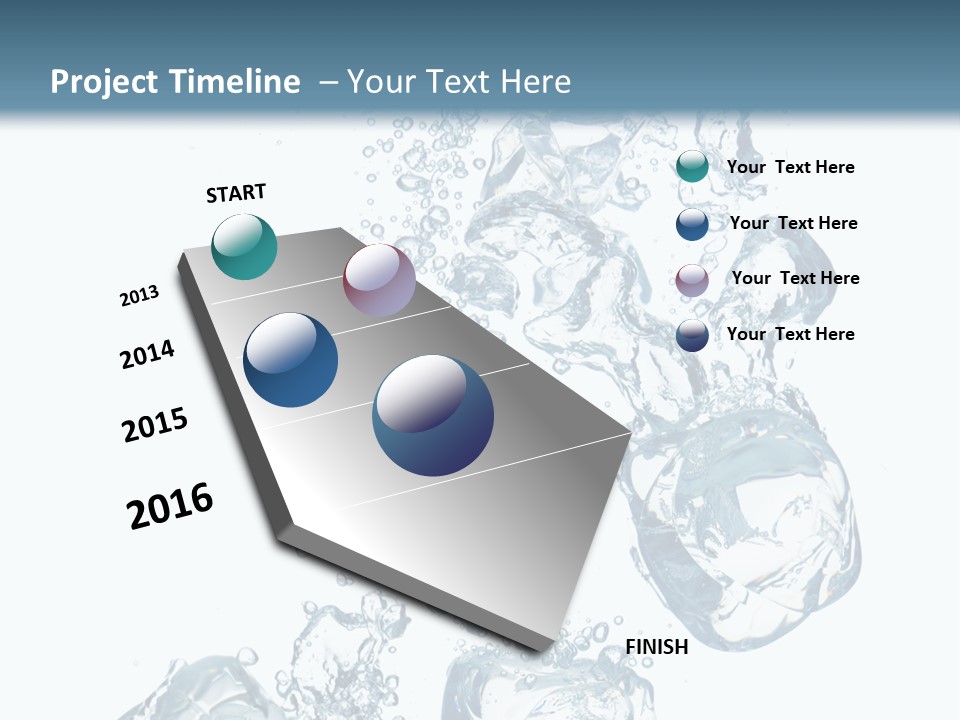 Pure Ice Particle PowerPoint Template