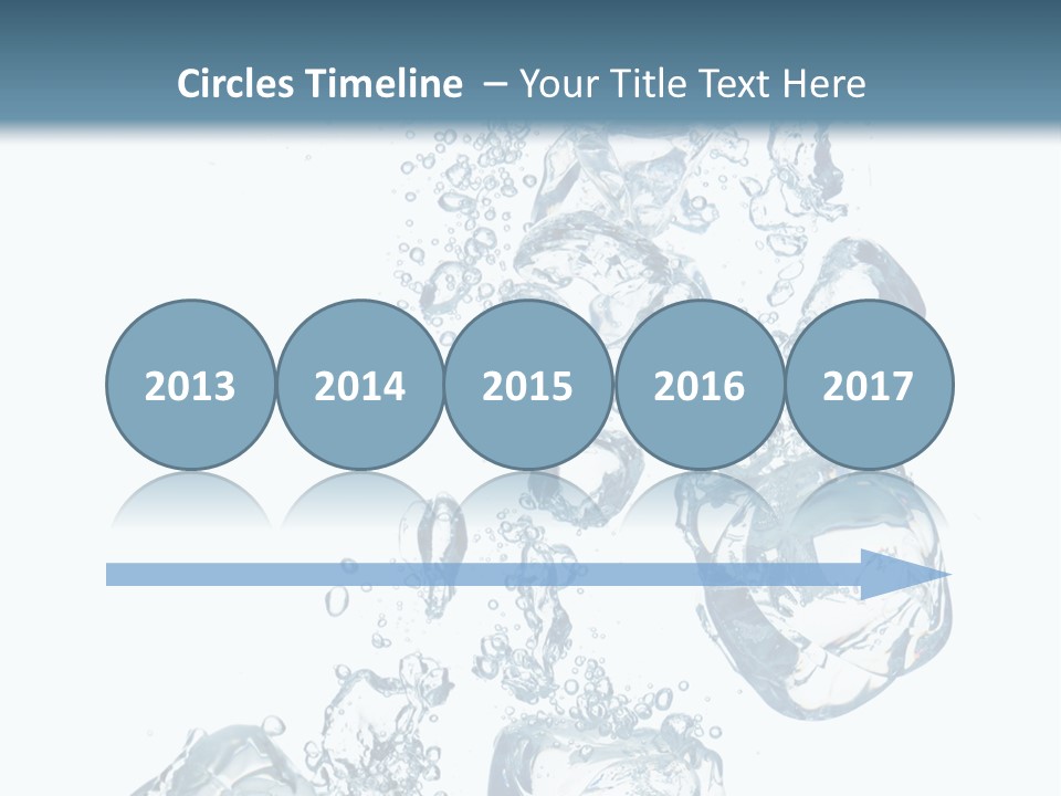 Pure Ice Particle PowerPoint Template