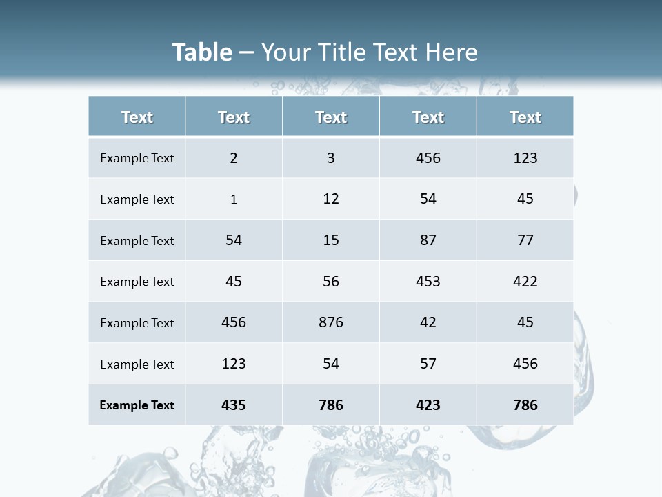 Pure Ice Particle PowerPoint Template