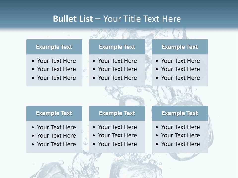 Pure Ice Particle PowerPoint Template