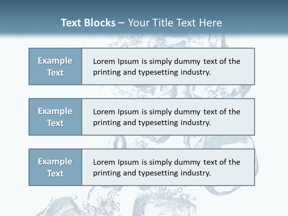 Pure Ice Particle PowerPoint Template