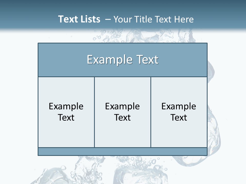 Pure Ice Particle PowerPoint Template