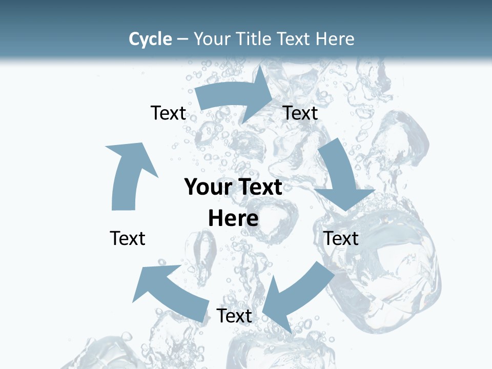 Pure Ice Particle PowerPoint Template