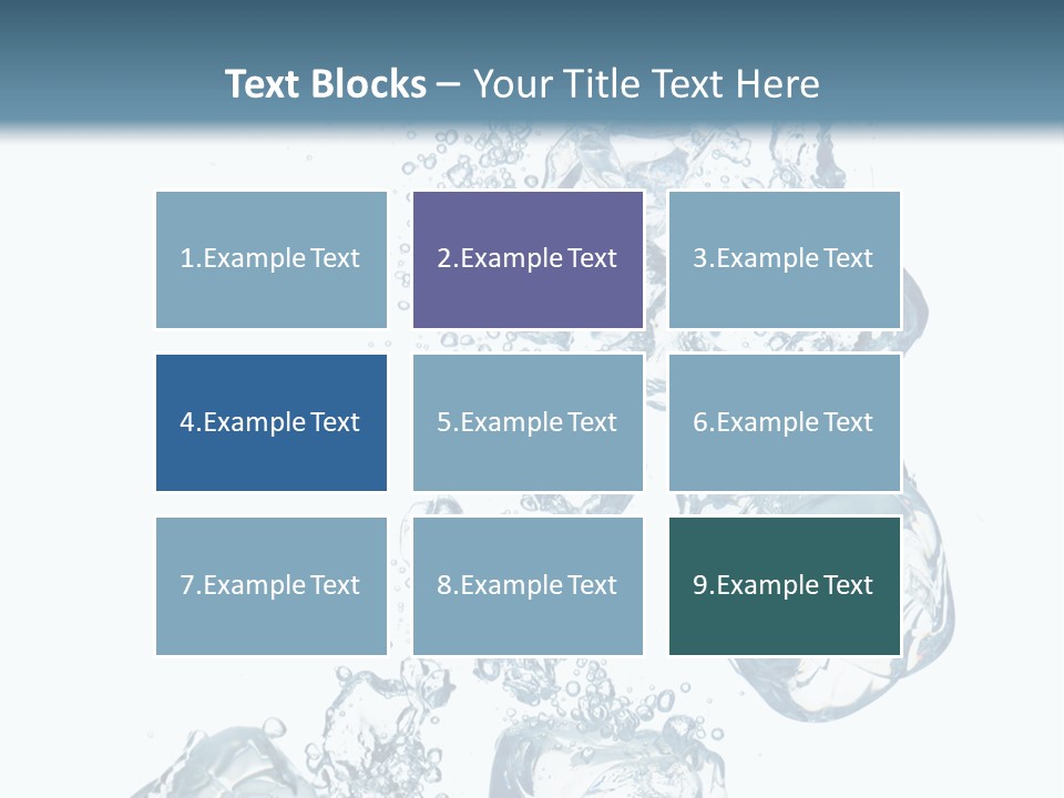 Pure Ice Particle PowerPoint Template
