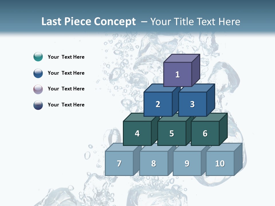 Pure Ice Particle PowerPoint Template
