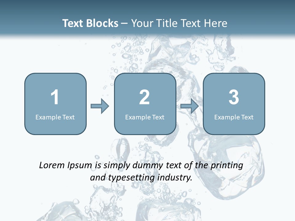 Pure Ice Particle PowerPoint Template