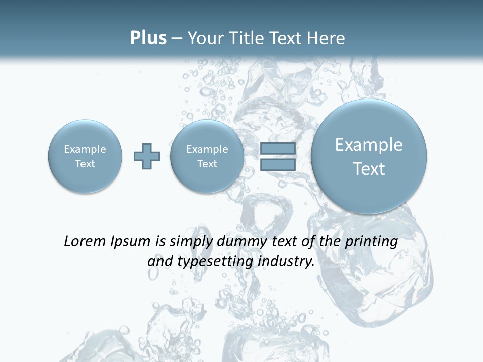Pure Ice Particle PowerPoint Template
