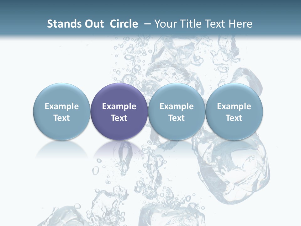 Pure Ice Particle PowerPoint Template
