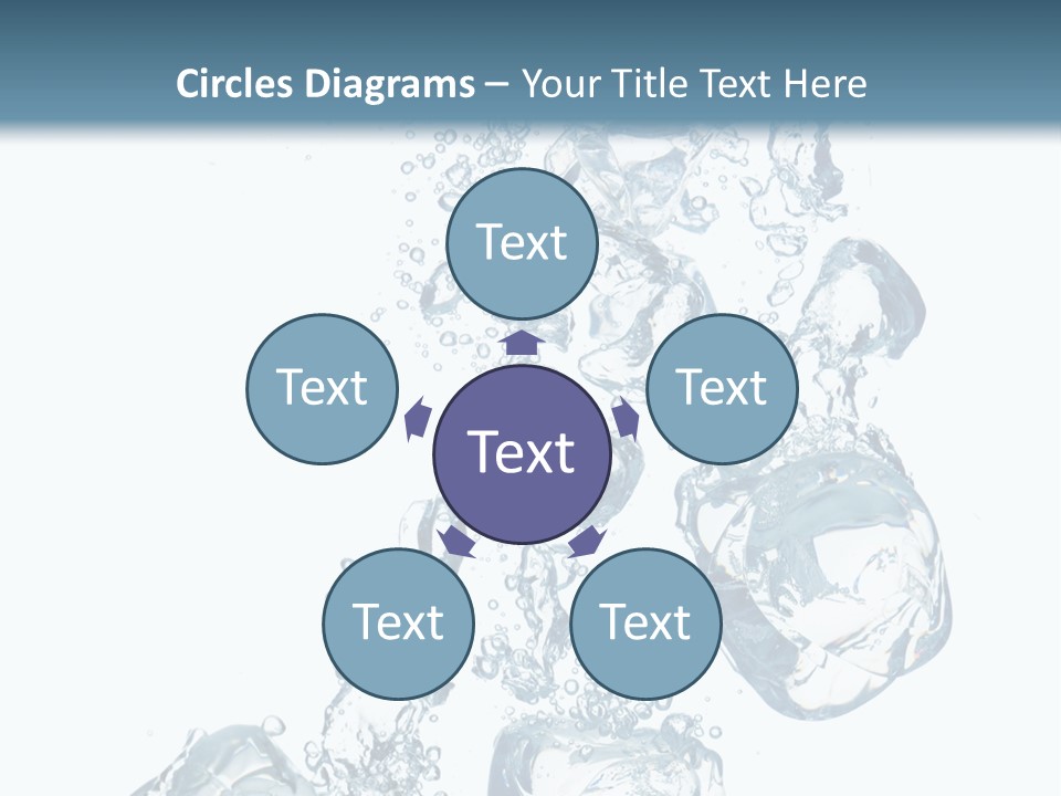 Pure Ice Particle PowerPoint Template