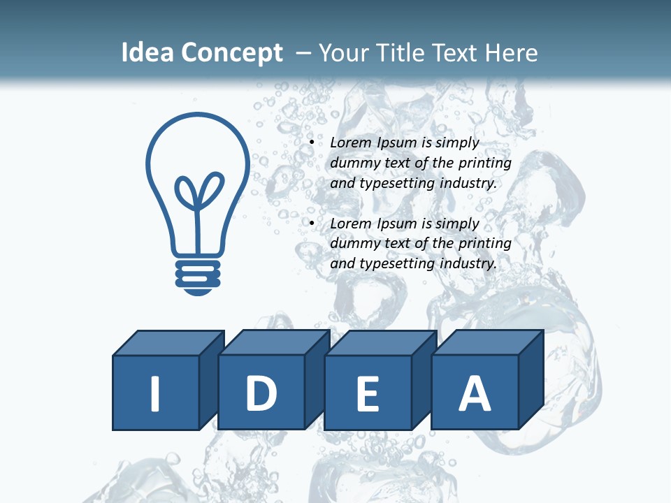Pure Ice Particle PowerPoint Template