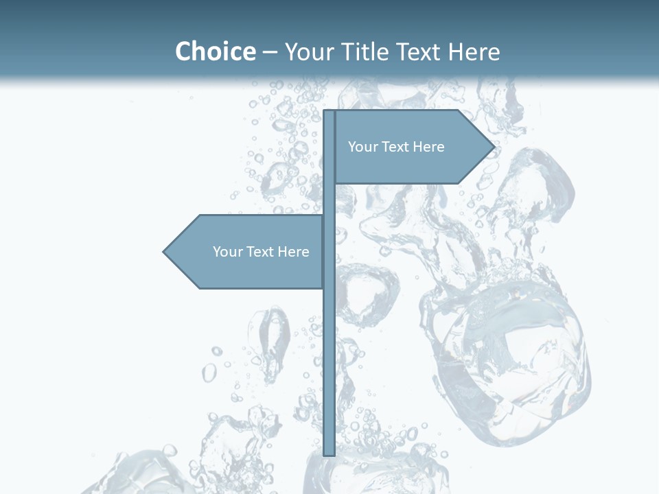 Pure Ice Particle PowerPoint Template