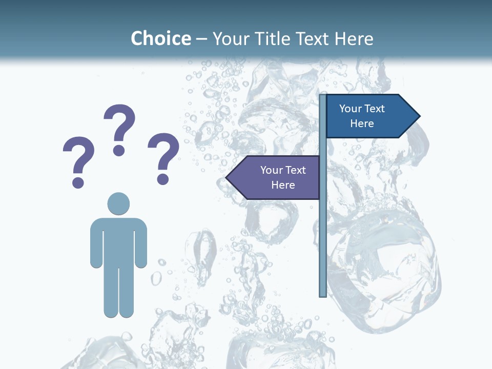 Pure Ice Particle PowerPoint Template