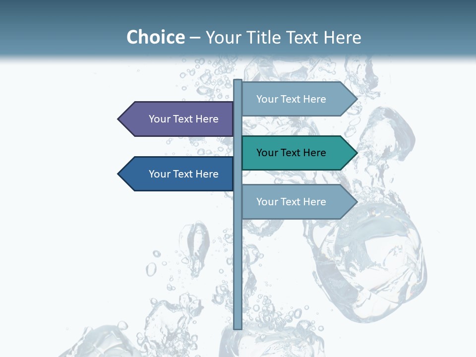 Pure Ice Particle PowerPoint Template