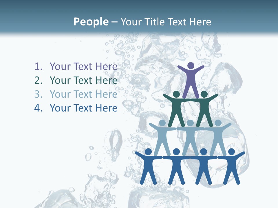 Pure Ice Particle PowerPoint Template